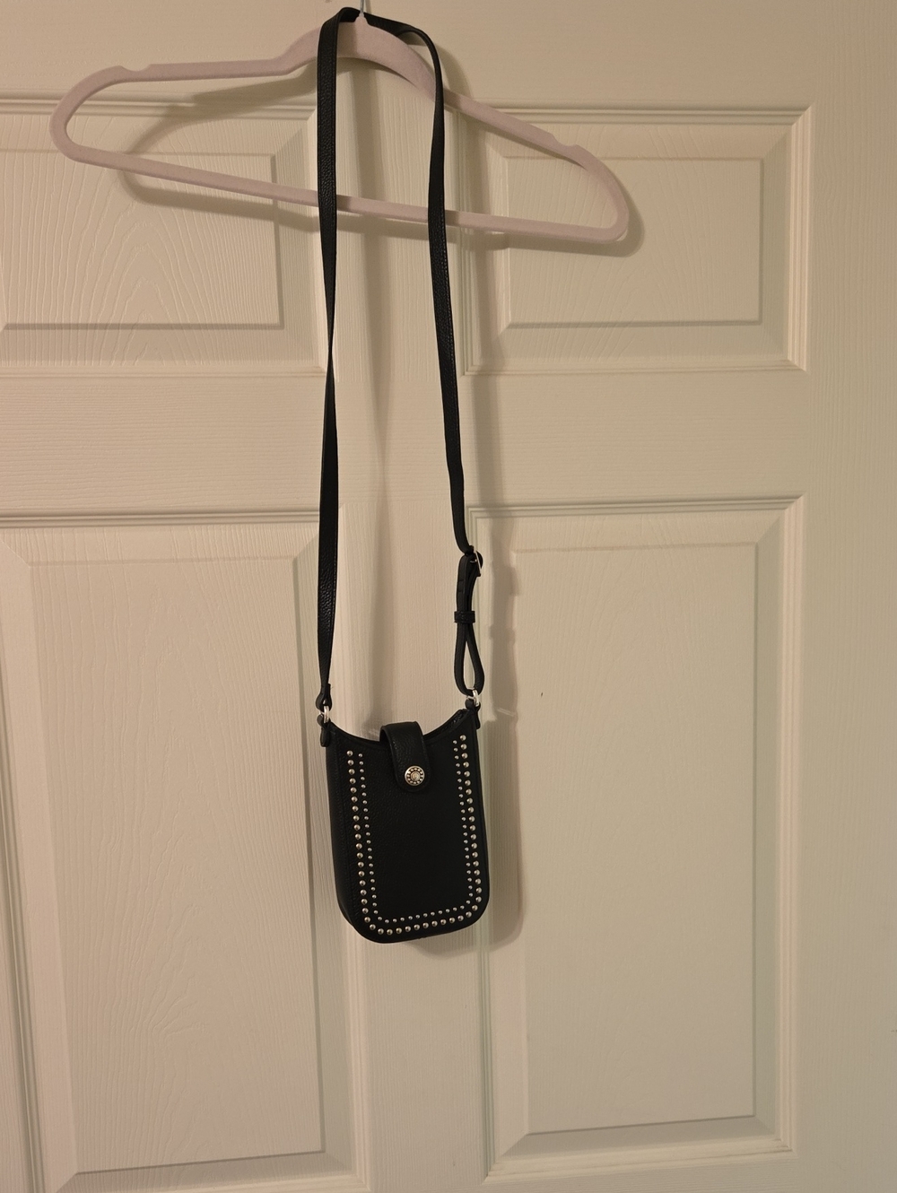 Brighton Black Studded Crossbody Phone Pouch